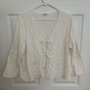 Christian Siriano Embroidered Blouse